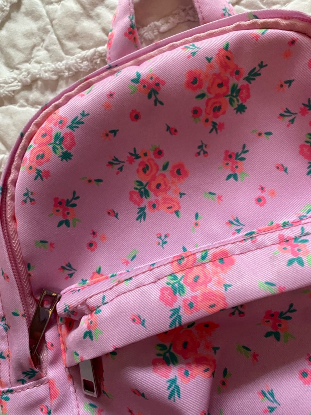 fabkids Pink Floral Kids Backpack - Picture 4 of 5